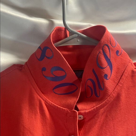 U.S. Polo Assn. Vibrant  Peachy Orange Polo Shirt - Picture 6 of 8